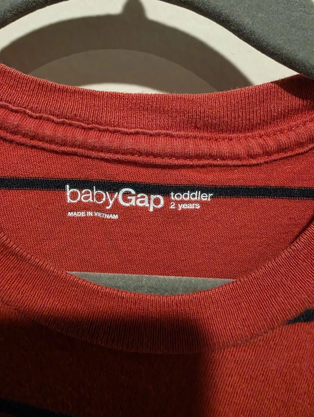 Gap T Shirt Size 3 Red Striped Pocket Tee Baby Gap Kids